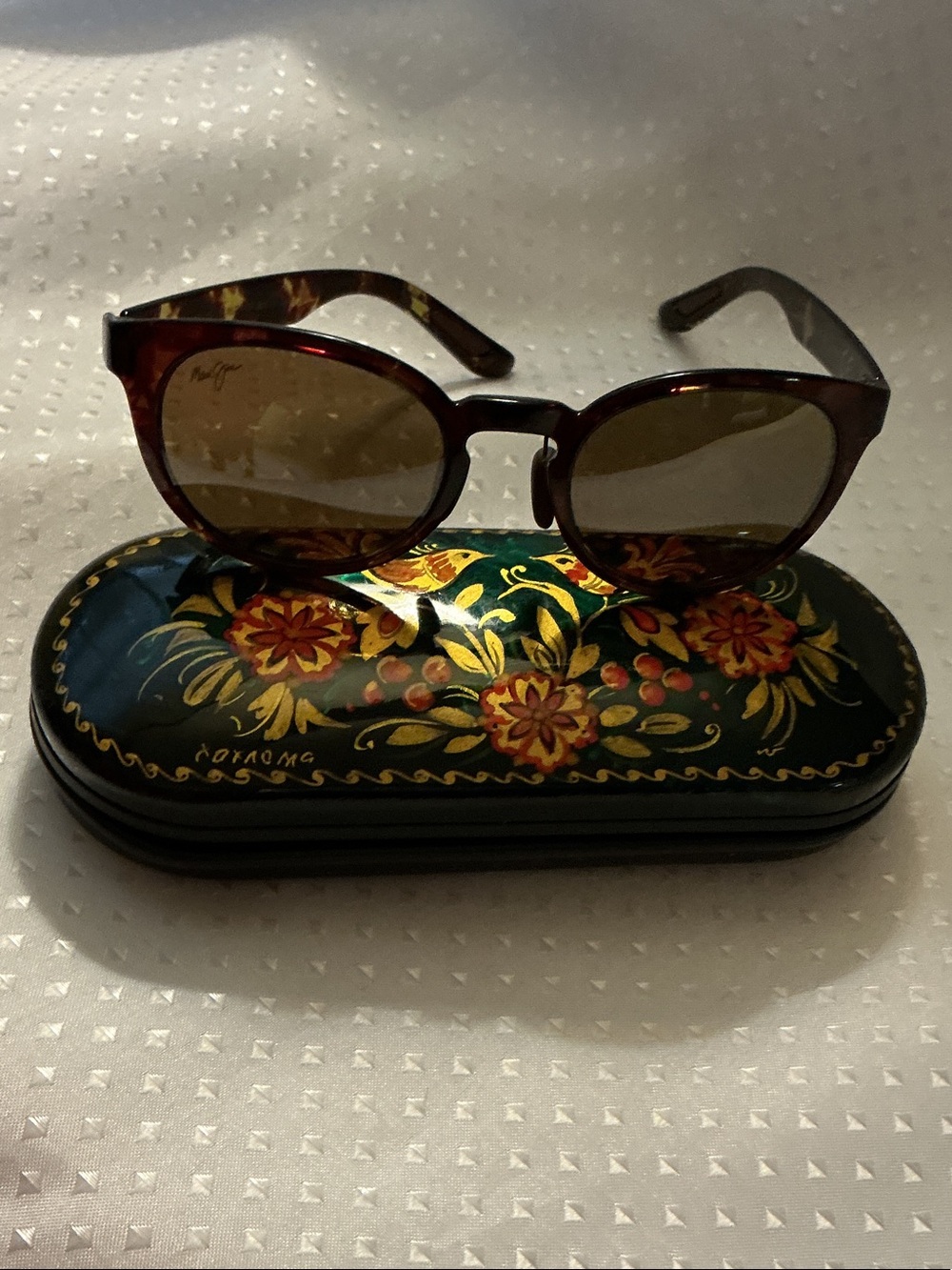 Maui Jim Tortoiseshell Frame Sunglasses with Brown Lenses
